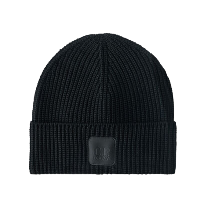 C.P. Company Metropolis Series Extrafine Merino Wool Logo Beanie