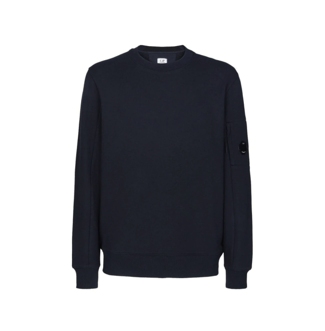 C.P. Company Crew Neck Lens Sweatshirt Blue