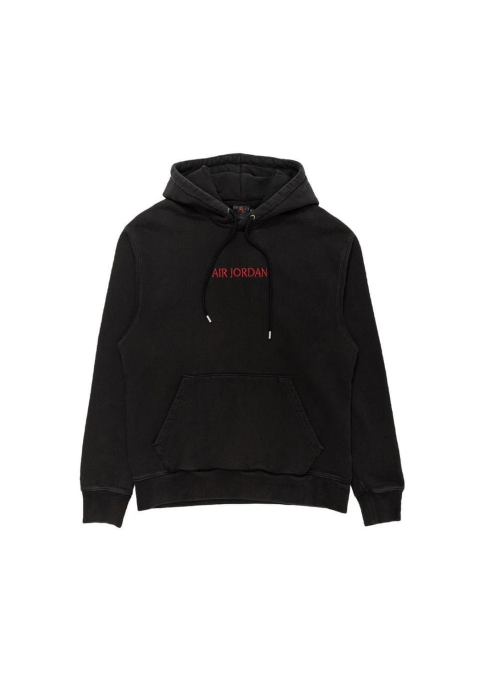 Nike M J Air Jdn Wm Flc Hoodie Black/Gym Red