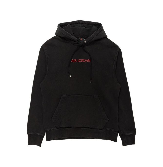 Nike M J Air Jdn Wm Flc Hoodie Black/Gym Red