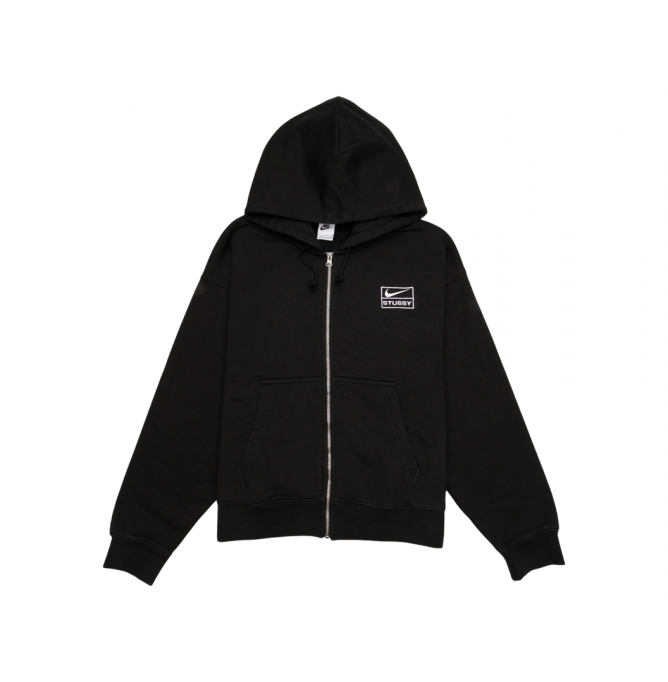 Nike Nrg Stussy Fz Wshd Flchdy Black