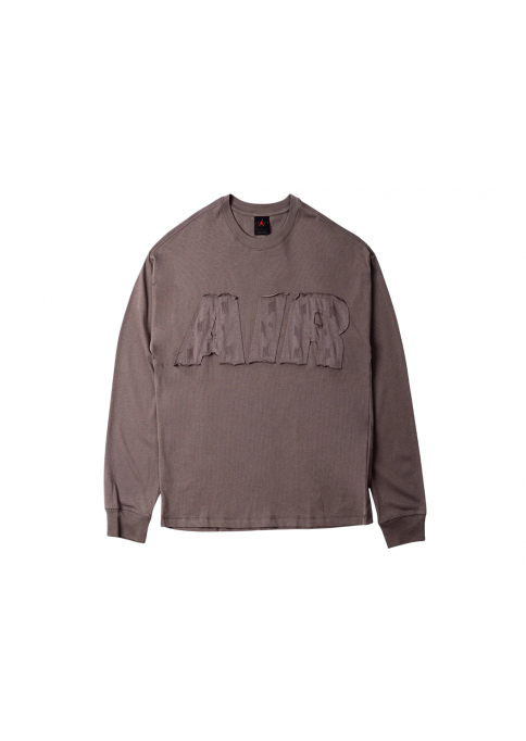 Nike Air Jordan Long-Sleeve OS Tee in Cave Stone