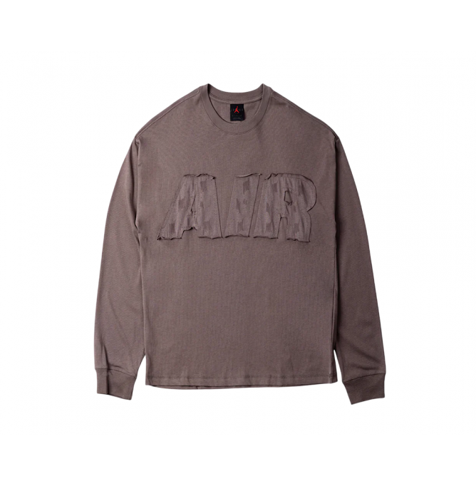 Nike Air Jordan Long-Sleeve OS Tee in Cave Stone