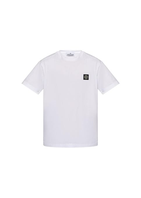 Stone Island White Crewneck T-shirt