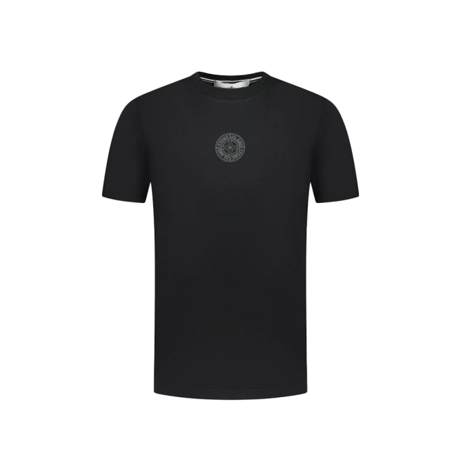 Stone Island Logo T-Shirt Black