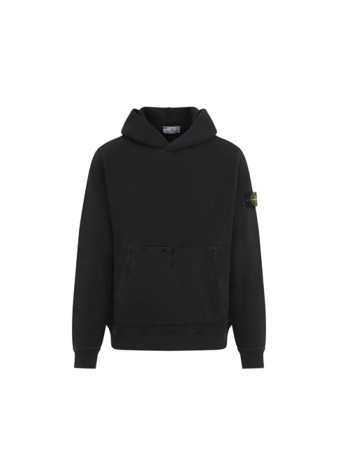 Stone Island Compass Patch Hoodie Black