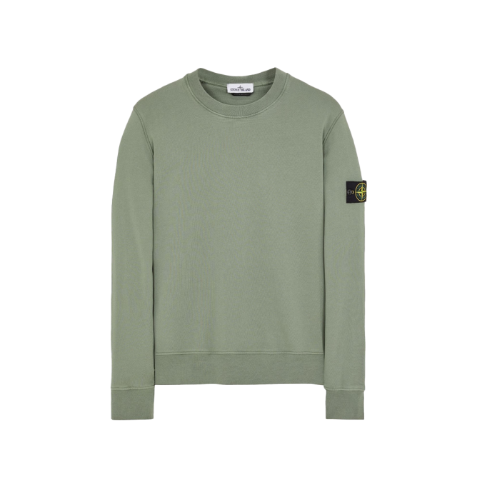 Stone Island Garment Dyed Crew Sweatshirt Musk