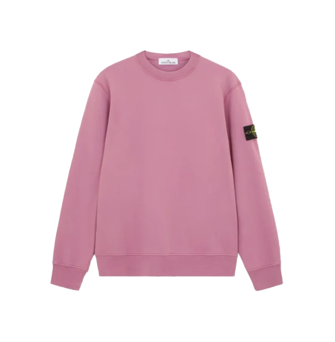 Stone Island Garment Dyed Crew Sweatshirt Rose