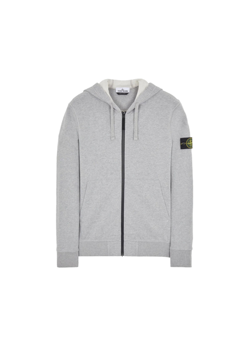 Stone Island Zip Hoodie Grey