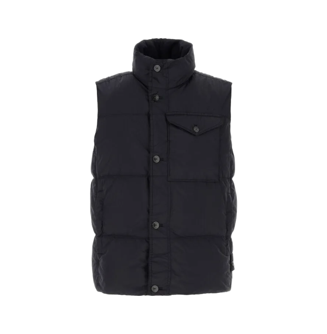 Stone Island Compass-badge padded gilet Navy Blue