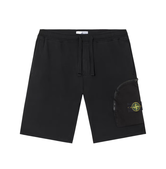 Stone Island Cargo Shorts With Ribbed Details