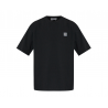 Чоловіча футболка Stone Island Black T-Shirt With Logo Patch
