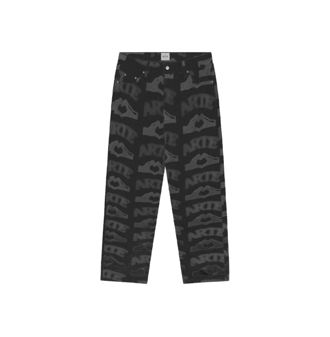 Arte Heart Print Pants Laser