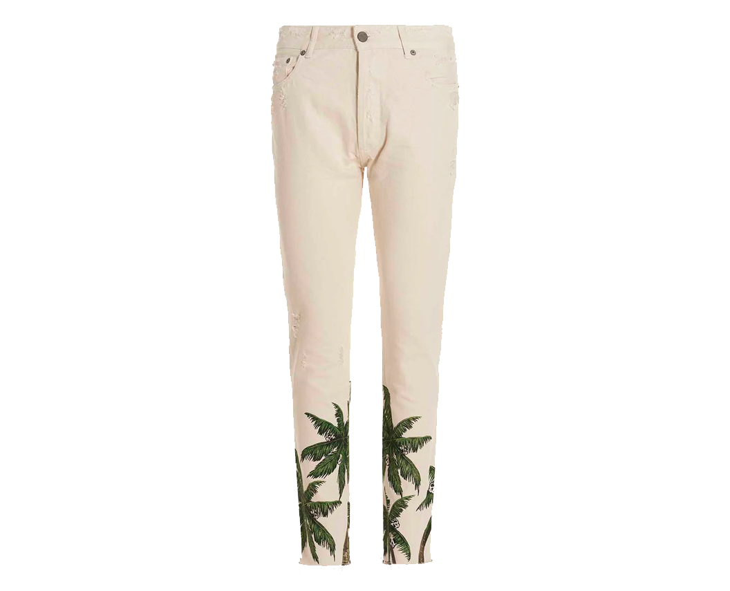 Чоловічі джинси Palm Angels Palm Printed Distressed Jeans
