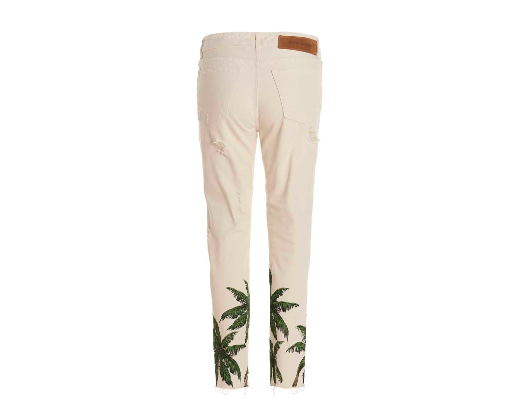 Чоловічі джинси Palm Angels Palm Printed Distressed Jeans