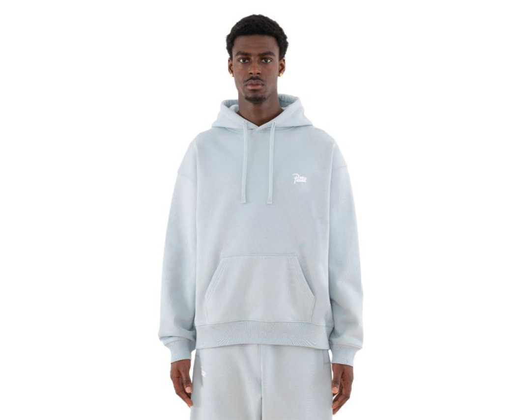 Чоловіча худі Patta Basic Hooded Sweater Light Blue
