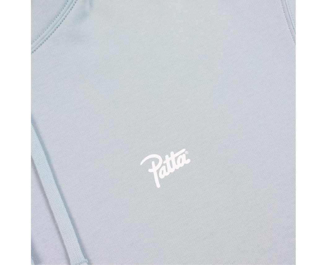 Чоловіча худі Patta Basic Hooded Sweater Light Blue