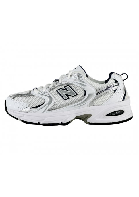 New Balance 530 White Silver Navy