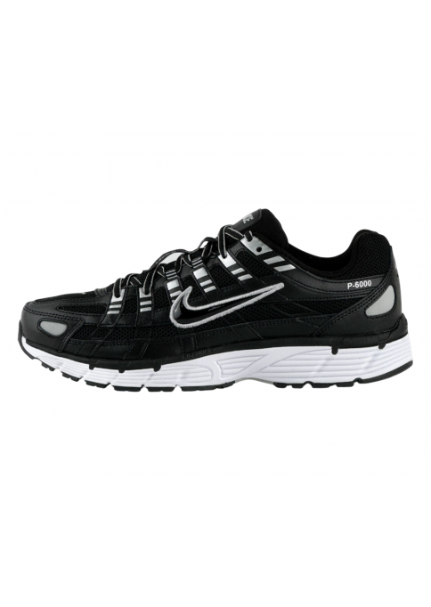 Nike P-6000 Black White Metallic Silver