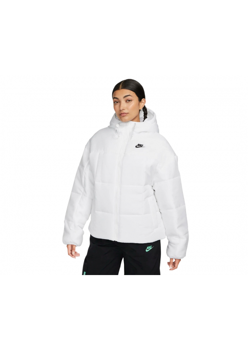 Куртка жіноча Nike Sportswear Classic Puffer Therma-Fit Loose Hooded Jacket (FB7672-100)