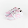 Жіночі кросівки Nike Air Jordan 1 Low Pink Foam Fire Red White (GS)