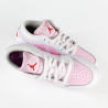 Жіночі кросівки Nike Air Jordan 1 Low Pink Foam Fire Red White (GS)
