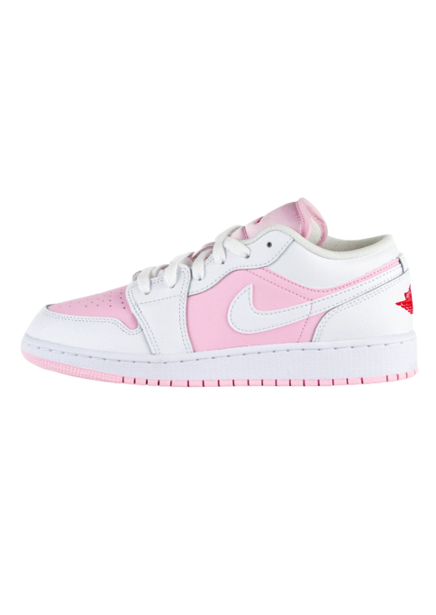Nike Air Jordan 1 Low Pink Foam Fire Red White (GS)