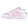 Жіночі кросівки Nike Air Jordan 1 Low Pink Foam Fire Red White (GS)