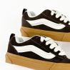 Жіночі кеди Vans Knu Skool Dark Brown Leather Trainers