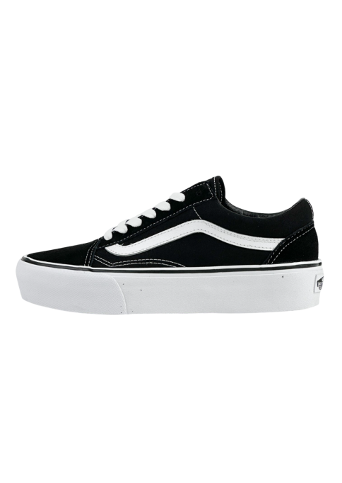 Vans Old Skool Platform Black White