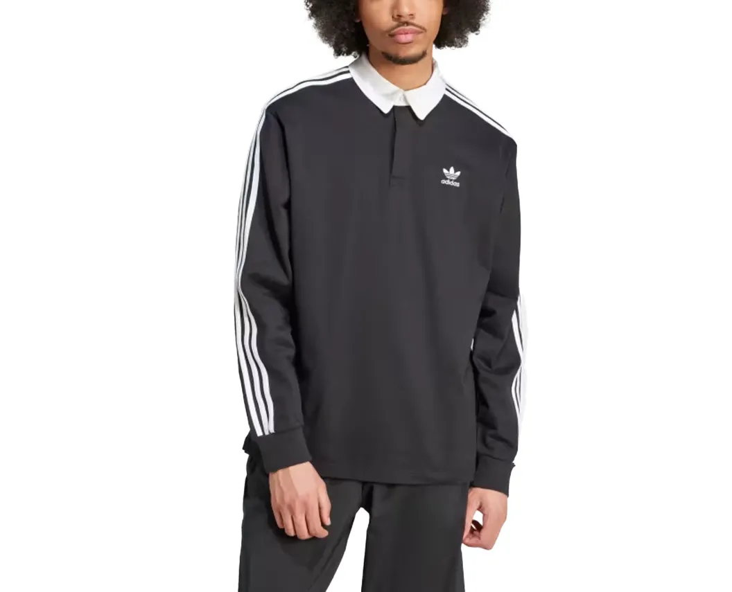 Чоловічий лонгслів Adidas Adicolor Rugby Polo Tee