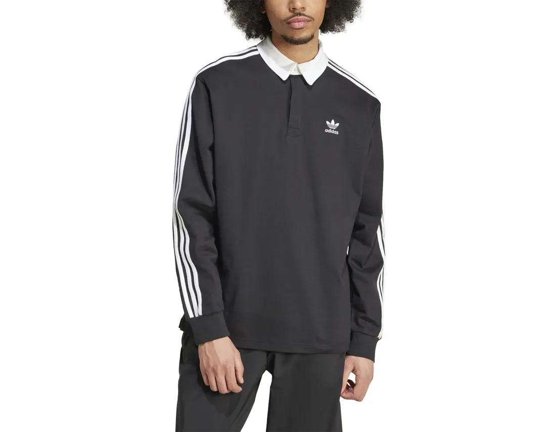 Чоловічий лонгслів Adidas Adicolor Rugby Polo Tee