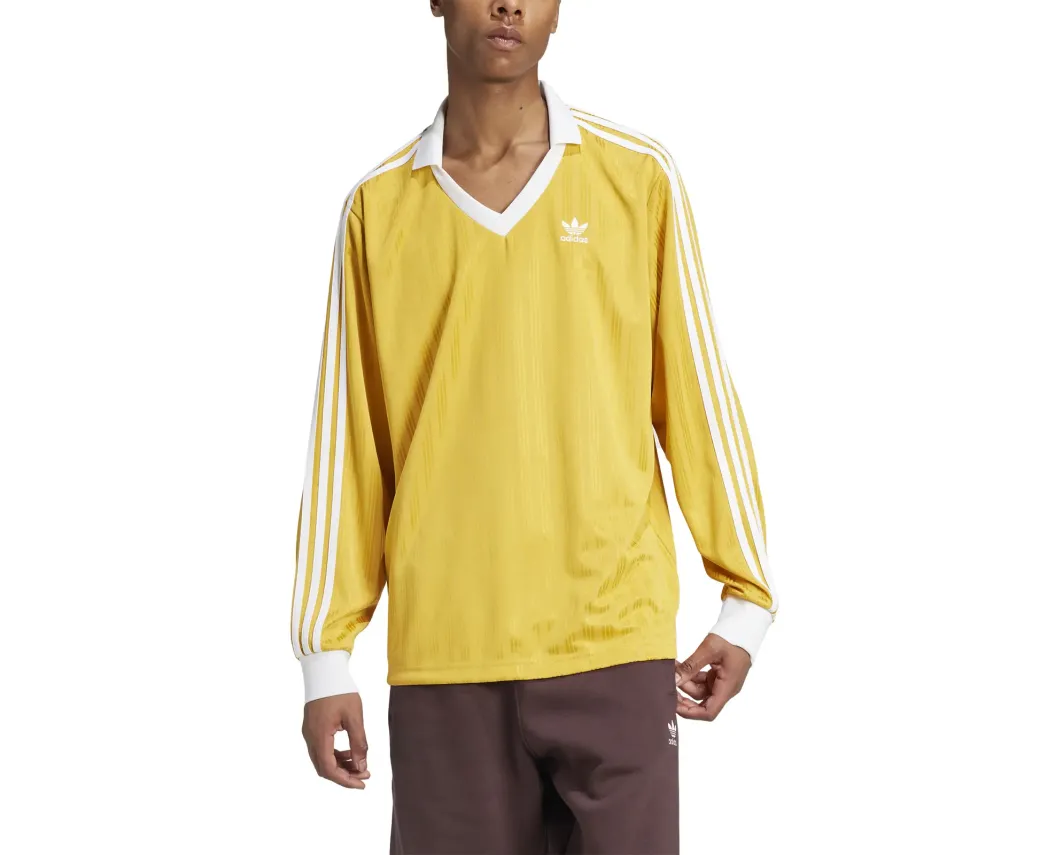 Чоловічий лонгслів Adidas Adicolor Pique Football Long Sleeve Tee