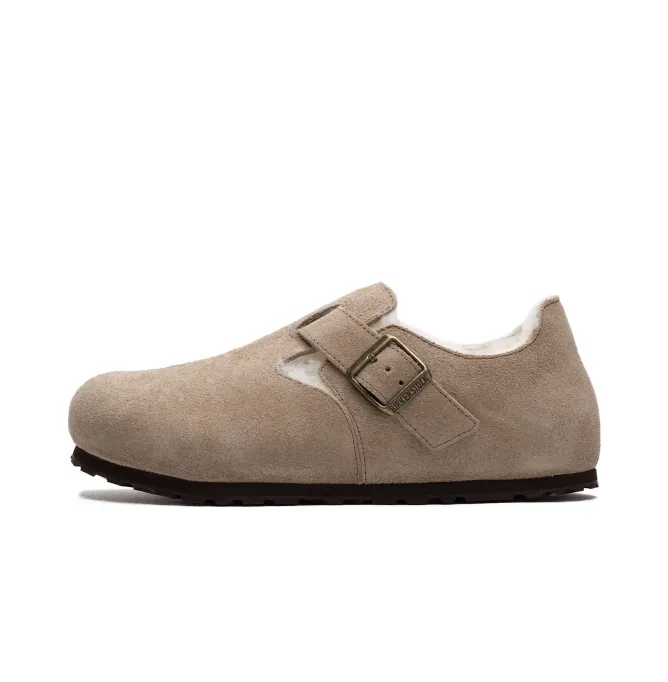 Birkenstock London Shearling Suede Leather 